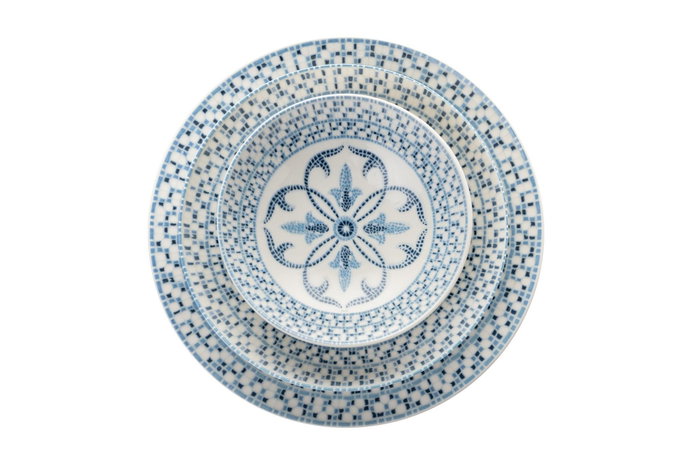 Hermia Juego de Cena de Porcelana de 24 Piezas Multicolor